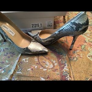 Jimmy Choo Shimmery Gold Heels